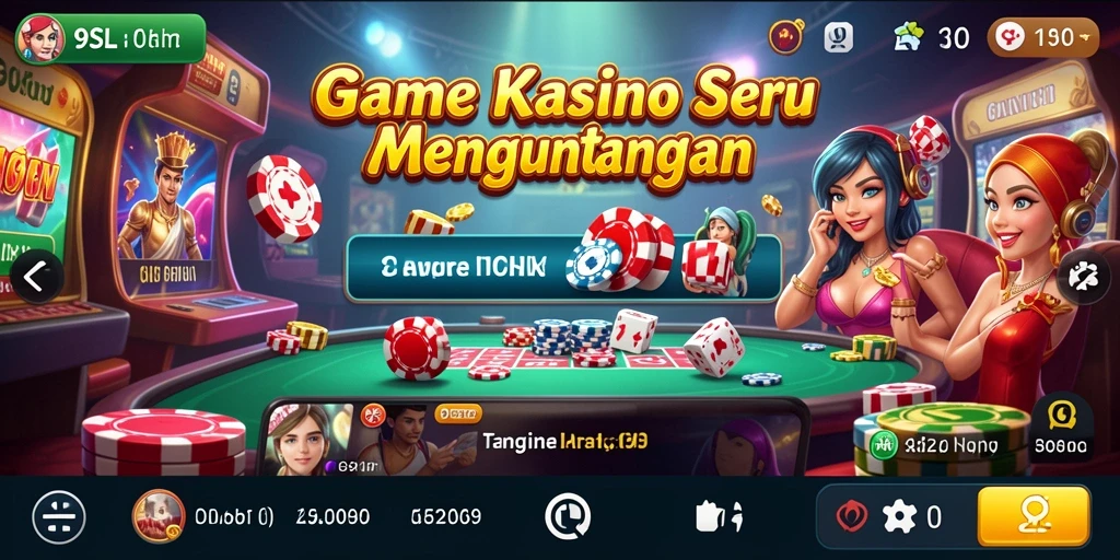 Tampilan gameplay Kasino yang mengesankan di 9SL.
