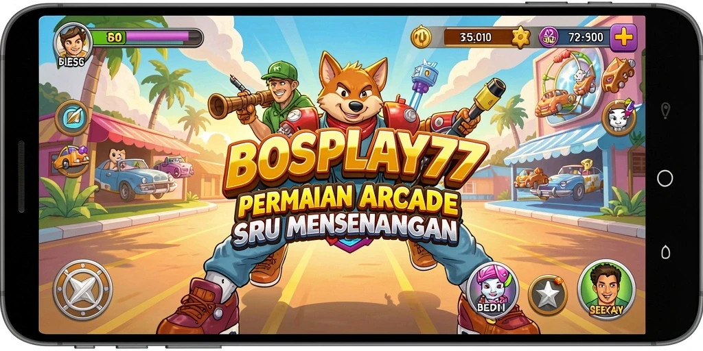 Tampilan gameplay yang menegangkan dan seru dari BOSPLAY77.