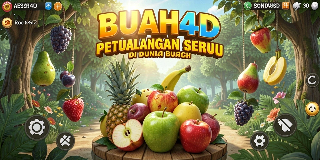 Tampilan gameplay BUAH4D yang penuh warna dan menantang.