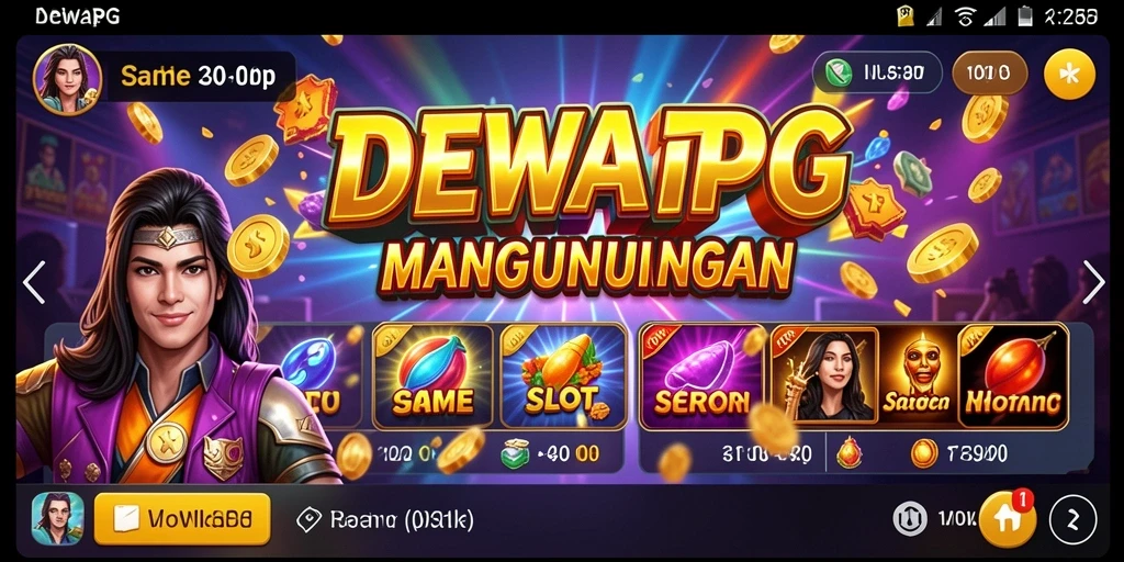 Tampilan gameplay DEWAPG yang menarik dan interaktif.