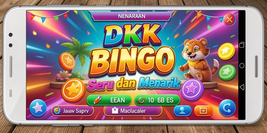 Tampilan gameplay Bingo yang seru dan penuh warna.