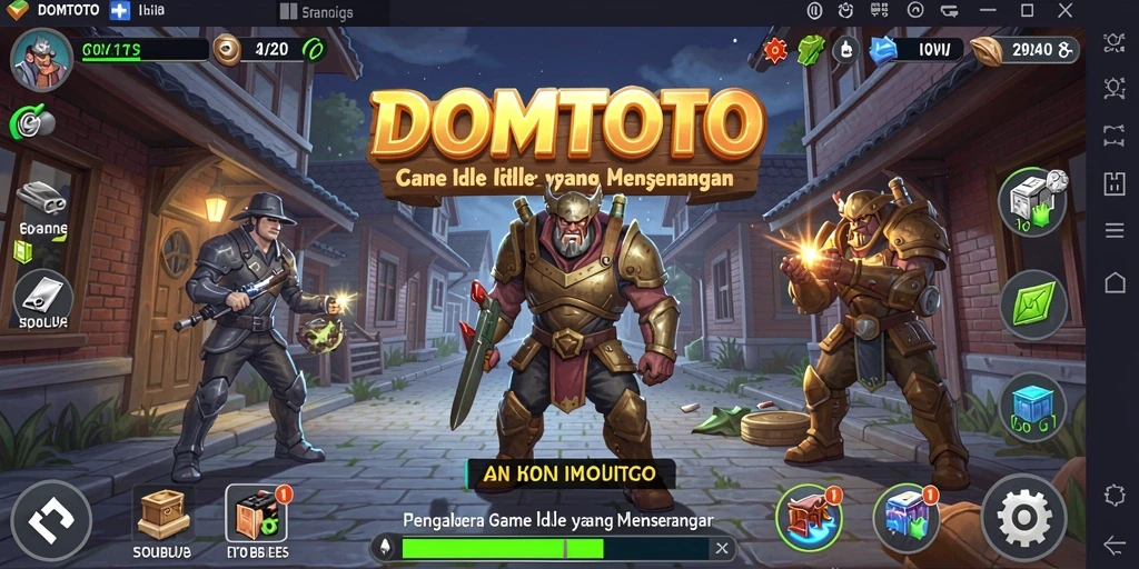 Tampilan gameplay DOMTOTO yang menarik dan menawan.