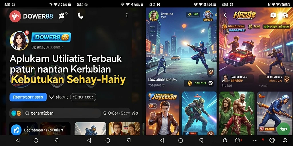 Tangkapan layar DOWER88 menampilkan antarmuka pengguna yang sederhana dan efektif.