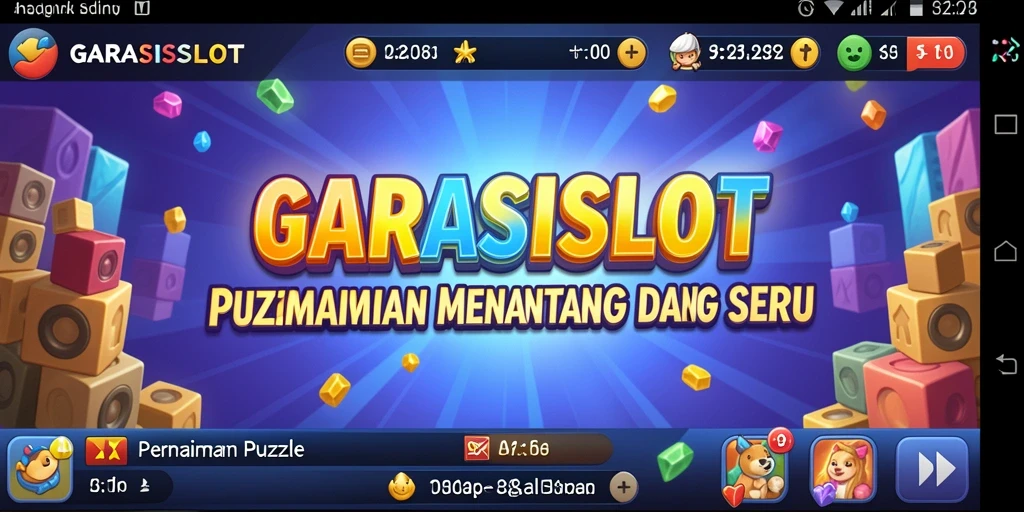 Screenshot GARASISLOT menampilkan gameplay Puzzle yang menarik dan menantang.