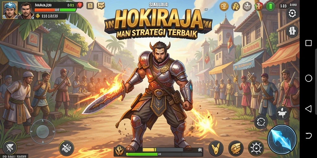 Screenshot gameplay HOKIRAJA menampilkan pengalaman simulator yang mendalam.