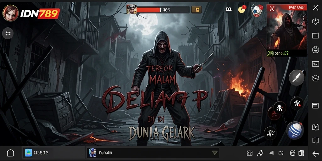 Tangkapan layar menampilkan gameplay menegangkan dari IDN789.