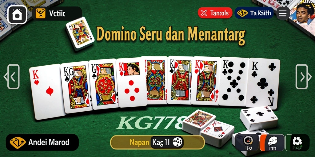 Tampilan gameplay Domino yang menarik di KG778.