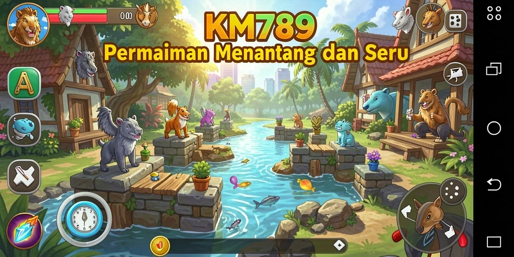 Tampilan gameplay puzzle yang seru dan penuh tantangan.