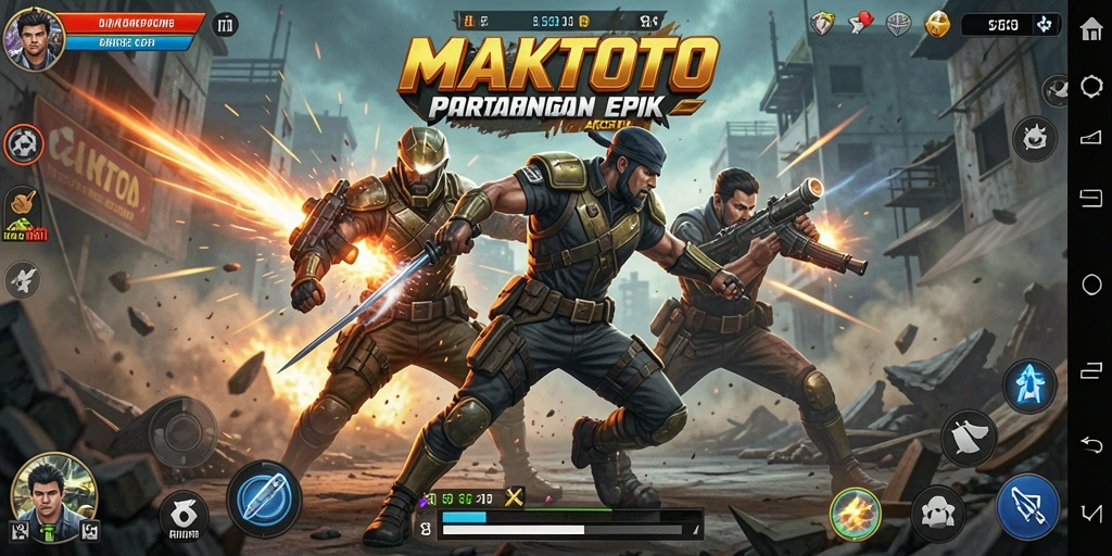 Tampilan menakjubkan dari gameplay MAKTOTO yang penuh aksi.