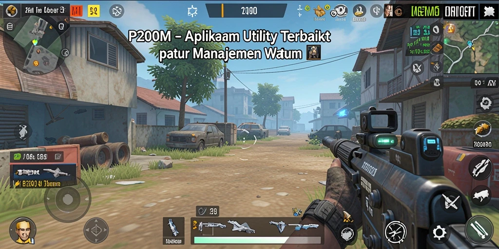 Tampilan utama aplikasi P200M yang memudahkan pengguna mengatur waktu.