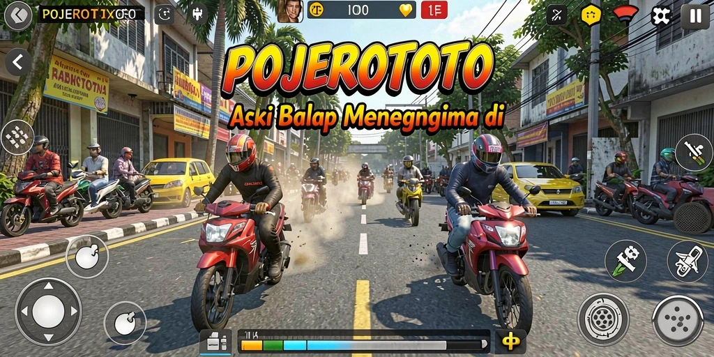 Gameplay seru balapan mobil di POJEROTOTO