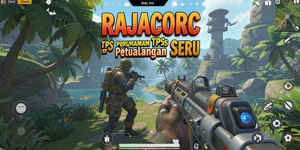 Tampilan mendebarkan dari gameplay RAJACORC yang seru.