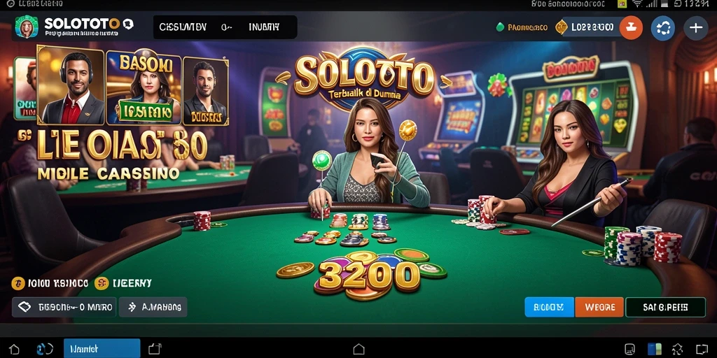Tampilan gameplay Live Casino yang mengasyikkan di SOLOTOTO.